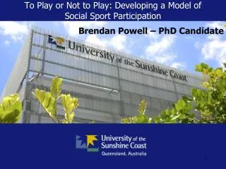 To Play or Not to Play: Developing a Model of Social Sport Participation