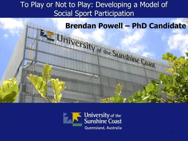 to play or not to play developing a model of social sport participation