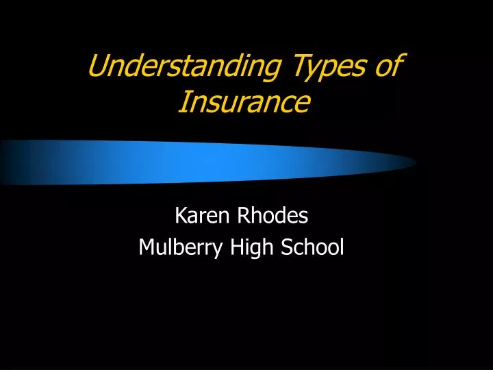 understanding types of insurance