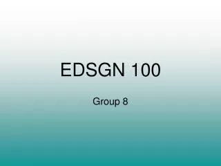 EDSGN 100
