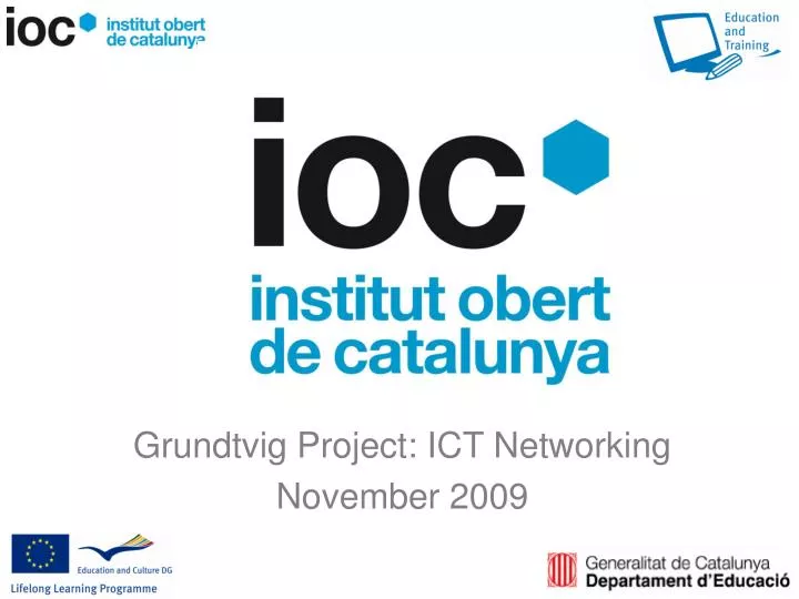 grundtvig project ict networking november 2009