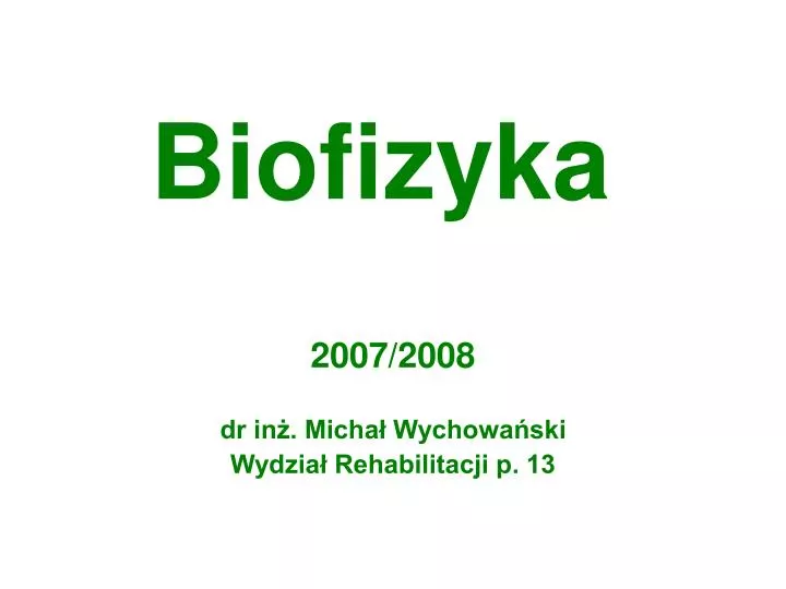 biofizyka