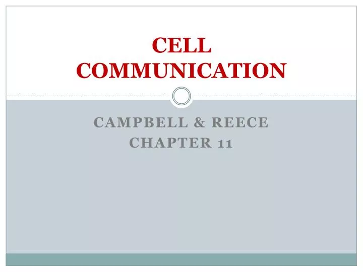 cell communication