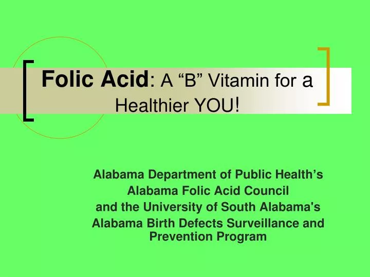 folic acid a b vitamin for a healthier you