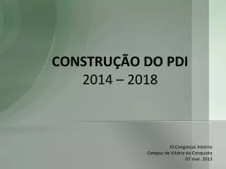 constru o do pdi 2014 2018