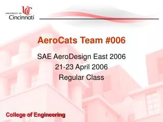 AeroCats Team #006