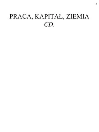 praca kapita ziemia cd