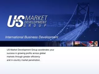 US Market Development Group accelerates your success in growing profits across global