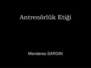 antren rl k eti i