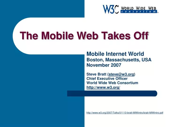 the mobile web takes off