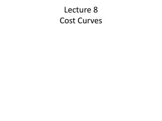 lecture 8 cost curves
