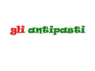 g li antipasti