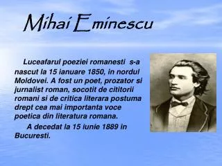 mihai eminescu