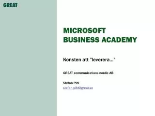 microsoft business academy