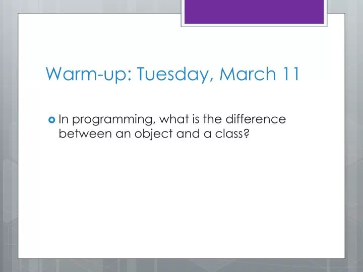 warm up tuesday march 11