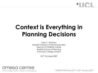 Context is Everything in Planning Decisions
