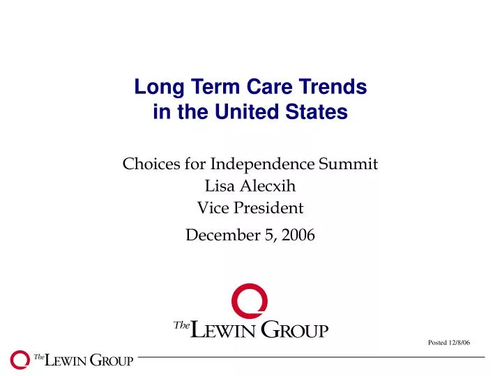 long term care trends in the united states