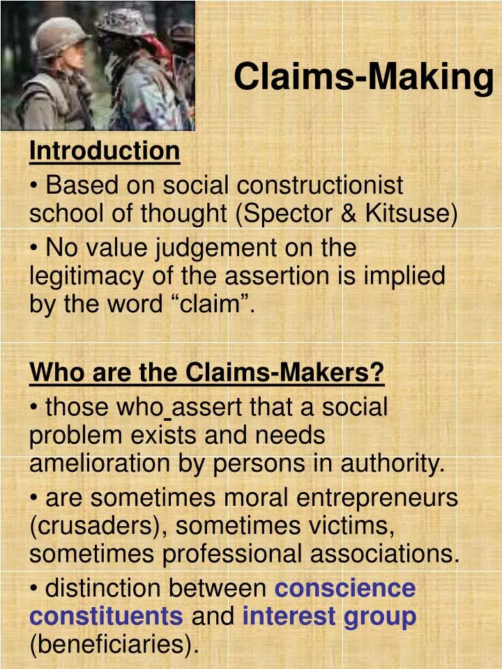 claims making