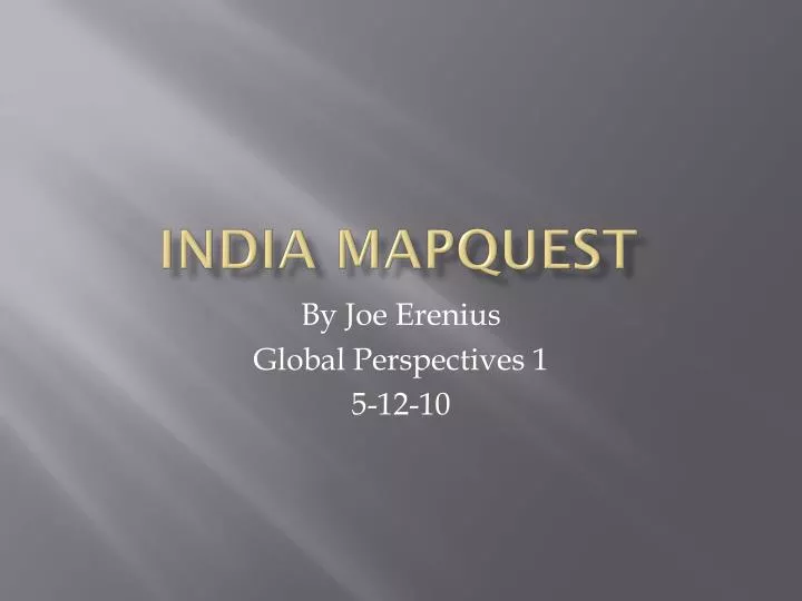 india mapquest