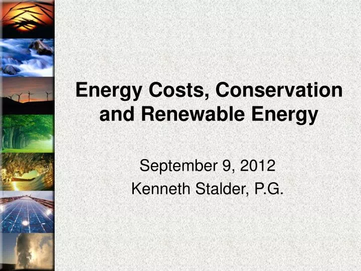 energy costs conservation and renewable energy