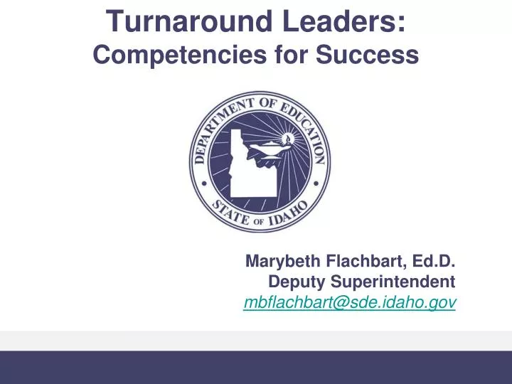 turnaround leaders competencies for success