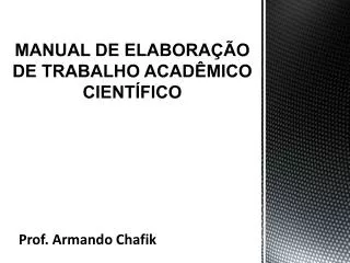 manual de elabora o de trabalho acad mico cient fico