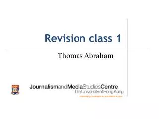 Revision class 1