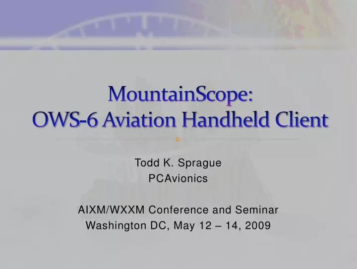 mountainscope ows 6 aviation handheld client