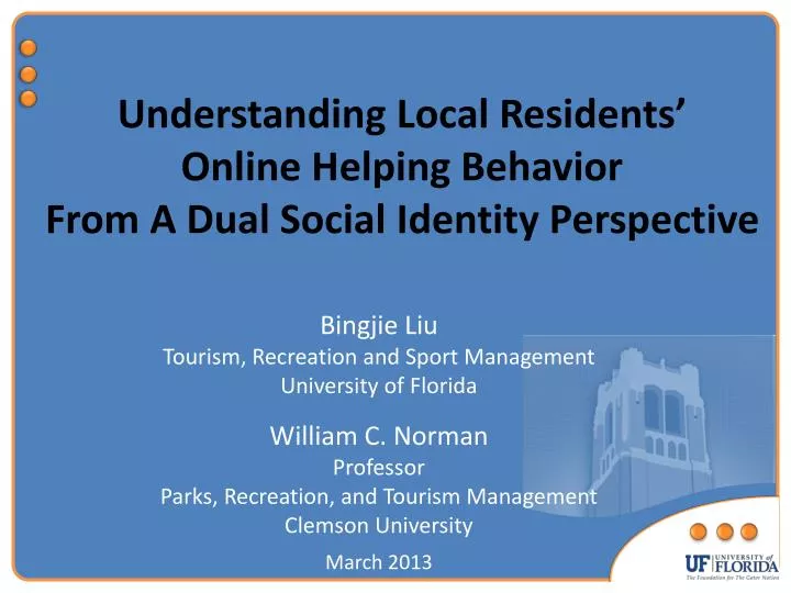understanding local residents online helping behavior from a dual social identity perspective