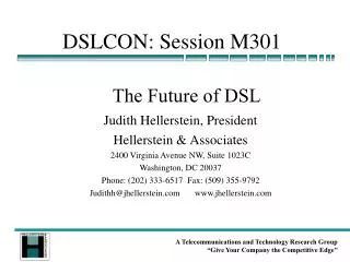 DSLCON: Session M301