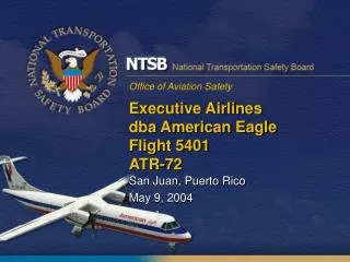 Executive Airlines dba American Eagle Flight 5401 ATR-72