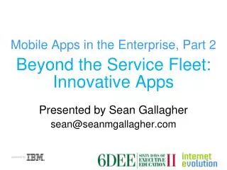 Mobile Apps in the Enterprise, Part 2