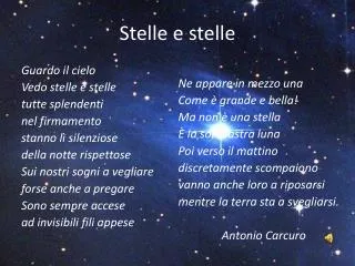 stelle e stelle
