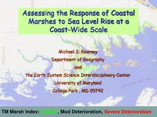 TM Marsh Index: Healthy , Mod Deterioration , Severe Deterioration