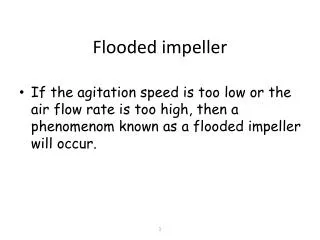 Flooded impeller