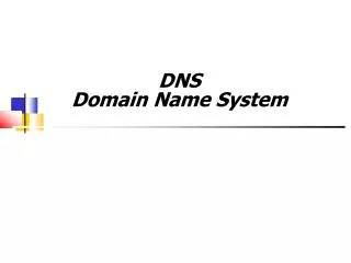 dns domain name system