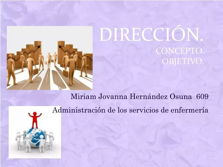 direcci n concepto objetivo