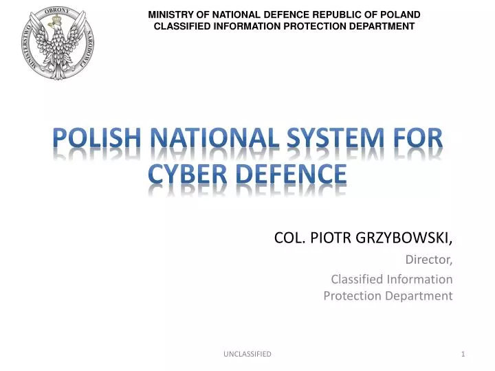 polish national system for cyber defence