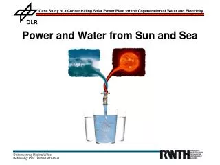 power and water from sun and sea
