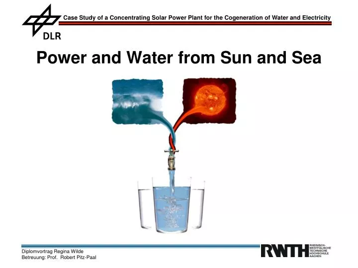 power and water from sun and sea