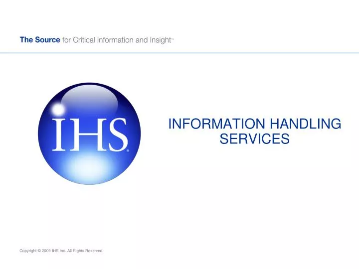 information handling services