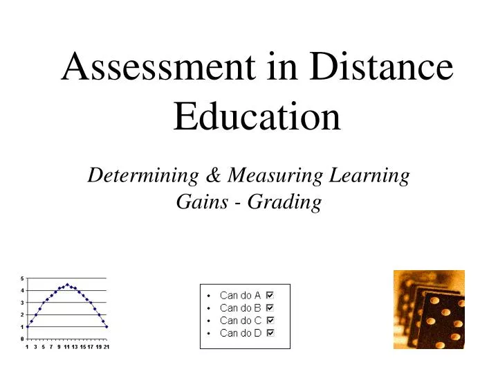 assessment in distance education