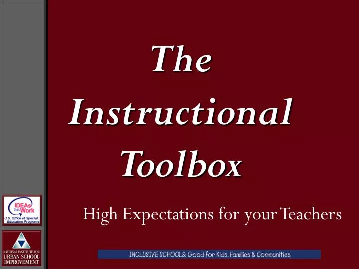 the instructional toolbox