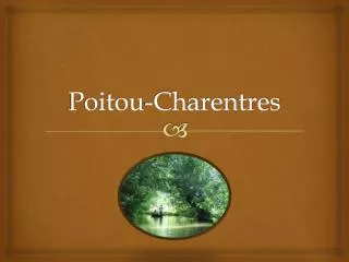 poitou charentres