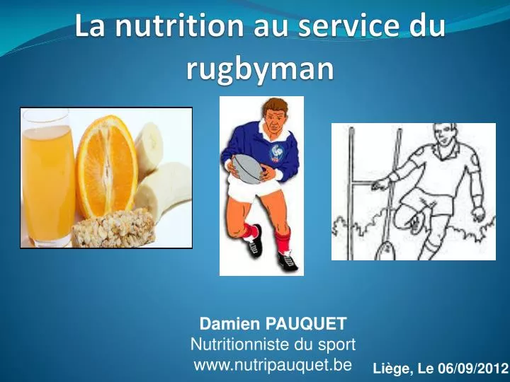 la nutrition au service du rugbyman