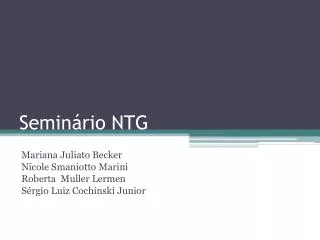semin rio ntg