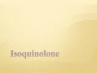 Isoquinolone