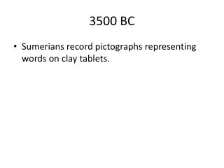 3500 BC