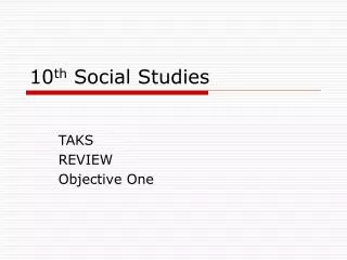 10 th Social Studies