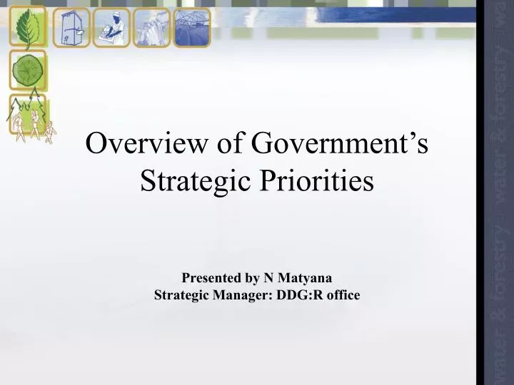 overview of government s strategic priorities